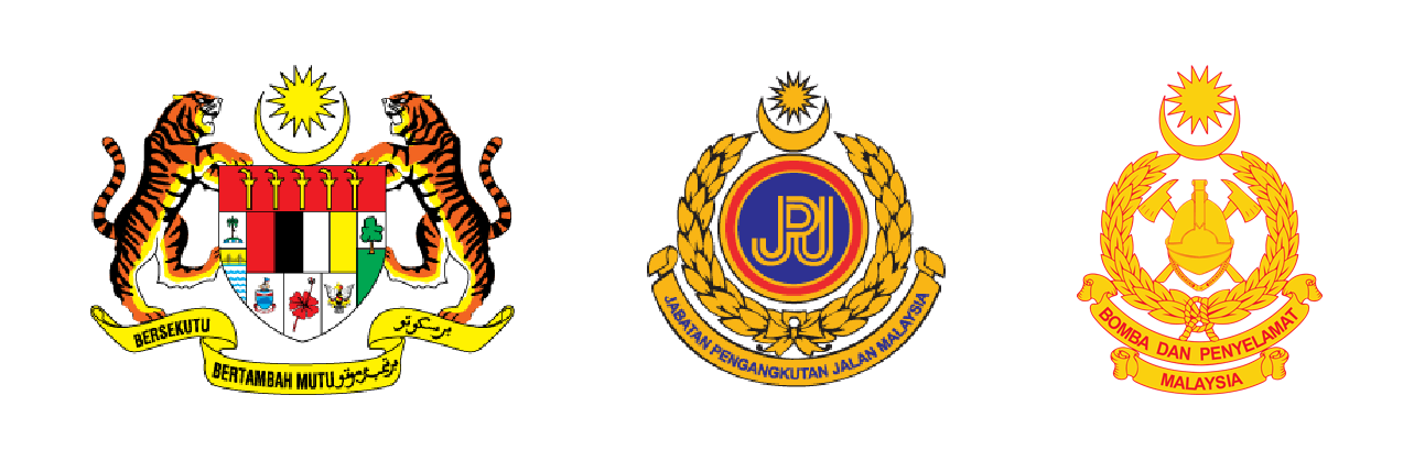 PKPT, JPJ and Bomba Logo